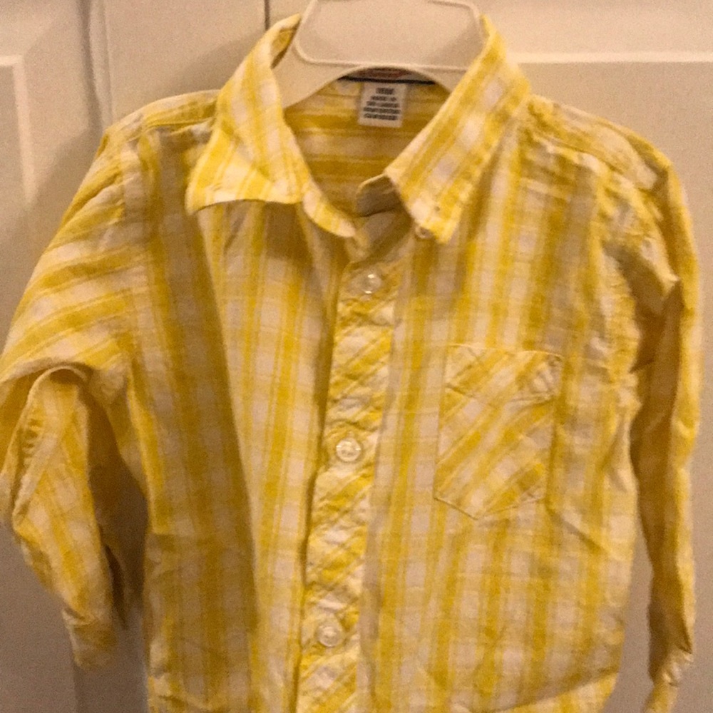 Boys heartstrings button down shirt